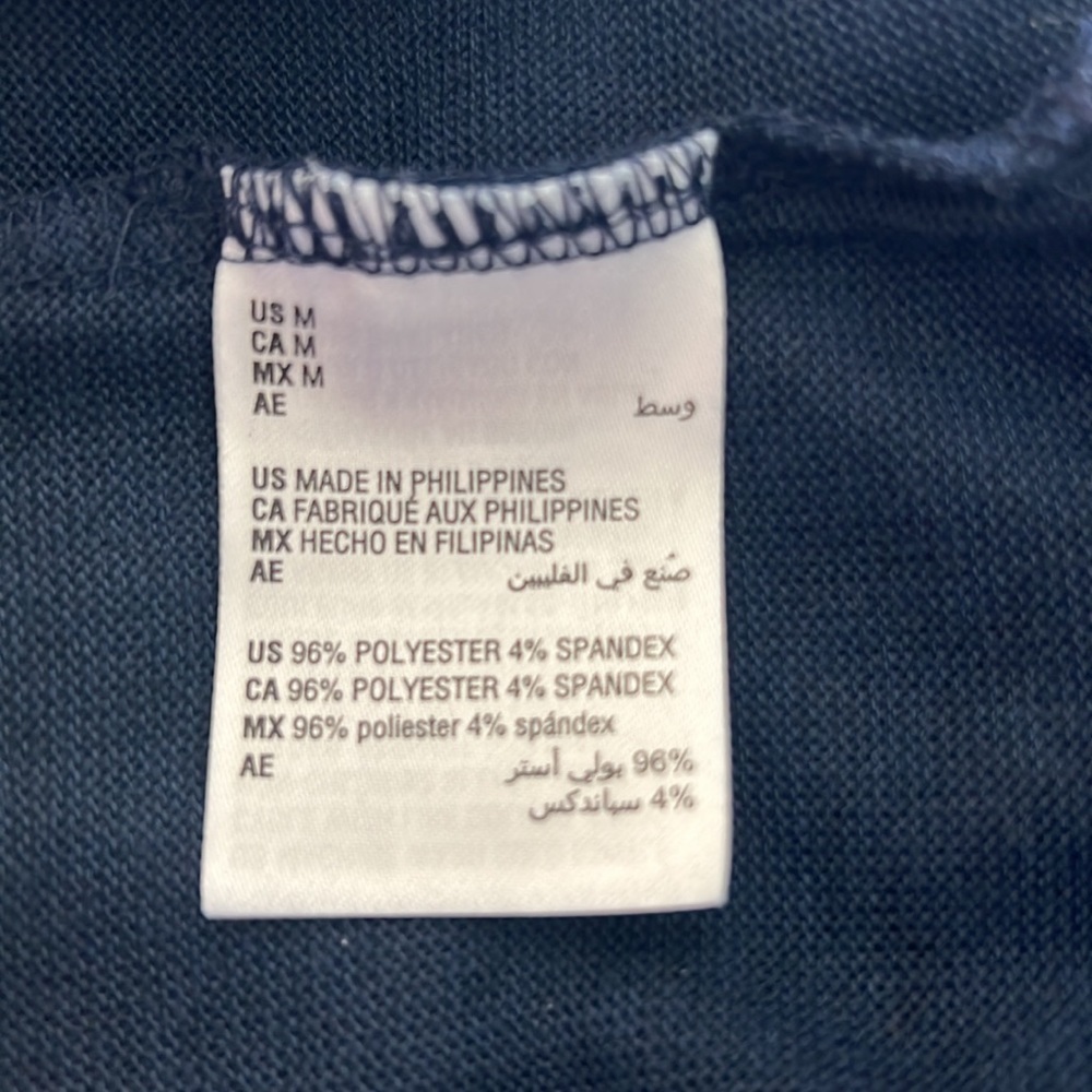 NWT Style & Co Step Hem Pullover Long Sleeve Top Medium Industrial Blue - Picture 3 of 4